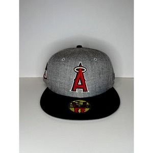 Los Angeles Angels New Era 59Fifty 7 1/4 Fitted Grey Hat Cap